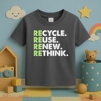 Earth Day Recycle Reuse Renew Rethink Toddler T-Shirt thumb 3