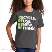 Earth Day Recycle Reuse Renew Rethink Kids T-Shirt thumb 2