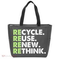 Earth Day Recycle Reuse Renew Rethink Tote Bag thumb 0