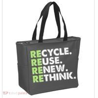 Earth Day Recycle Reuse Renew Rethink Tote Bag thumb 2