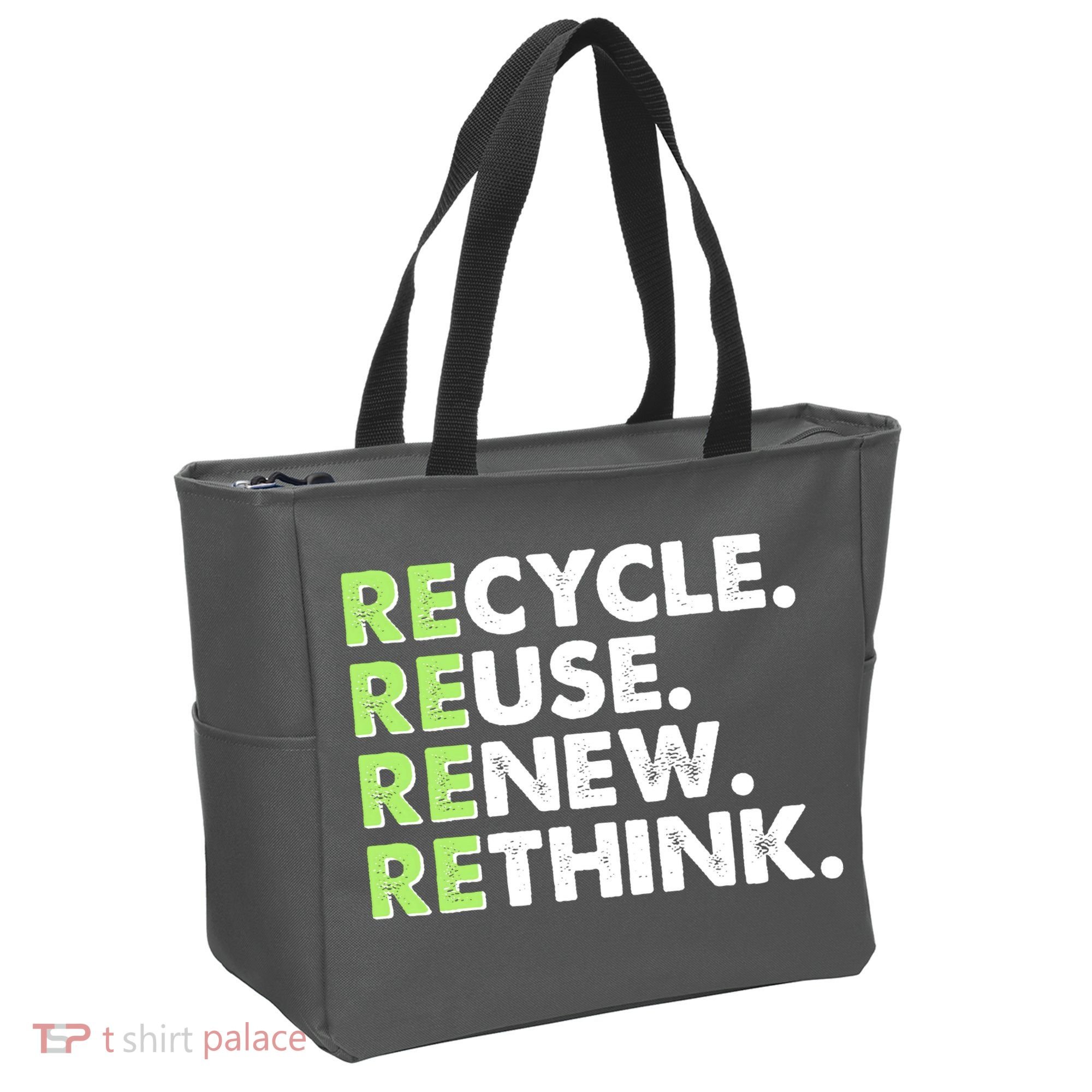Earth Day Recycle Reuse Renew Rethink Tote Bag