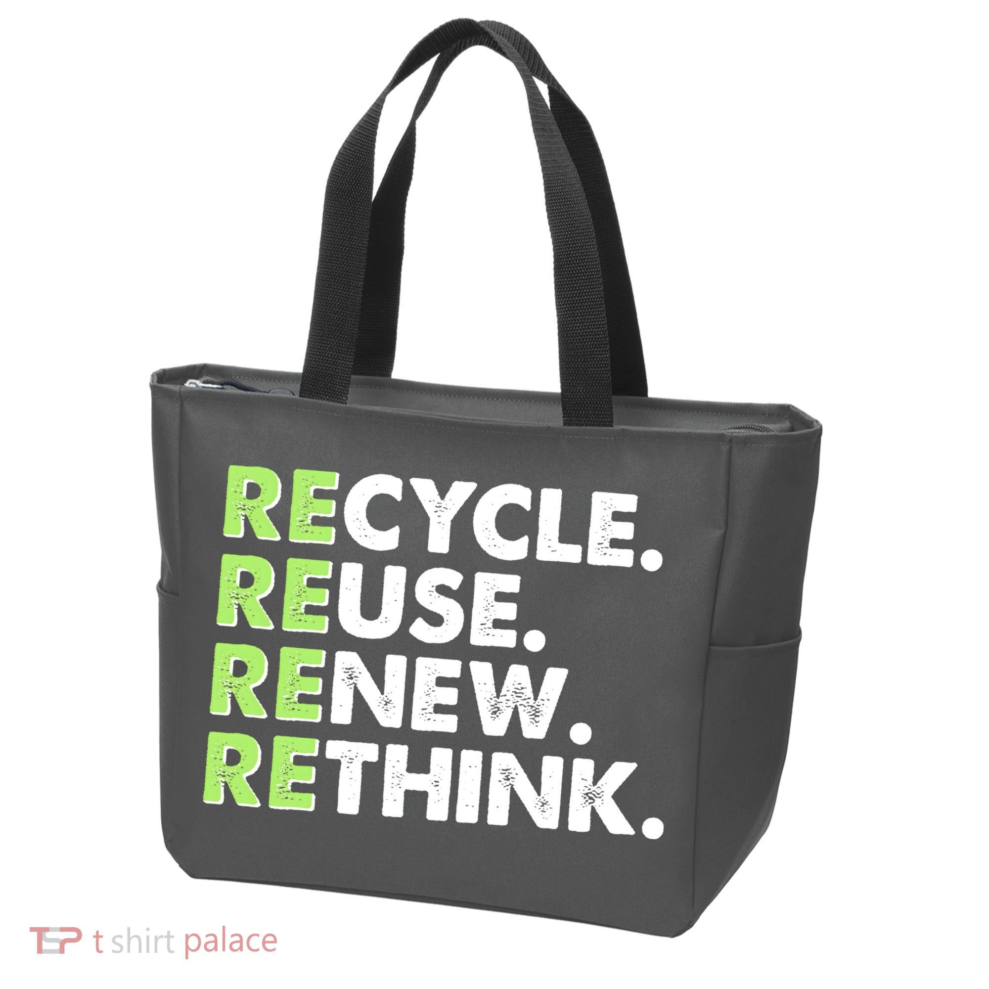 Earth Day Recycle Reuse Renew Rethink Tote Bag