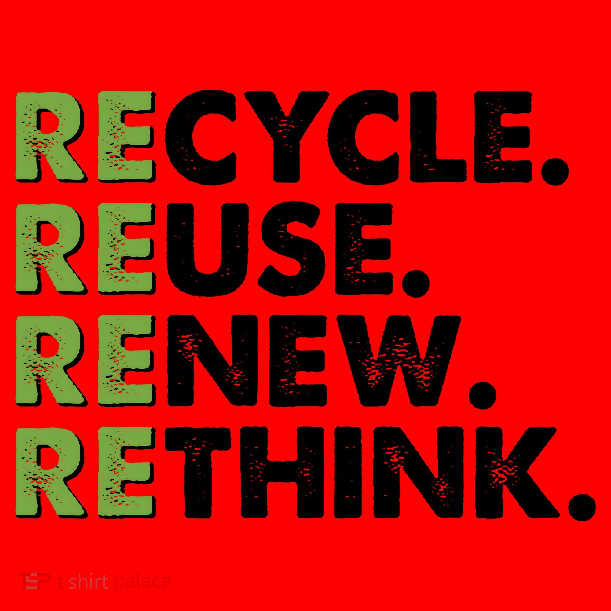 Earth Day Recycle Reuse Renew Rethink Santa Hat