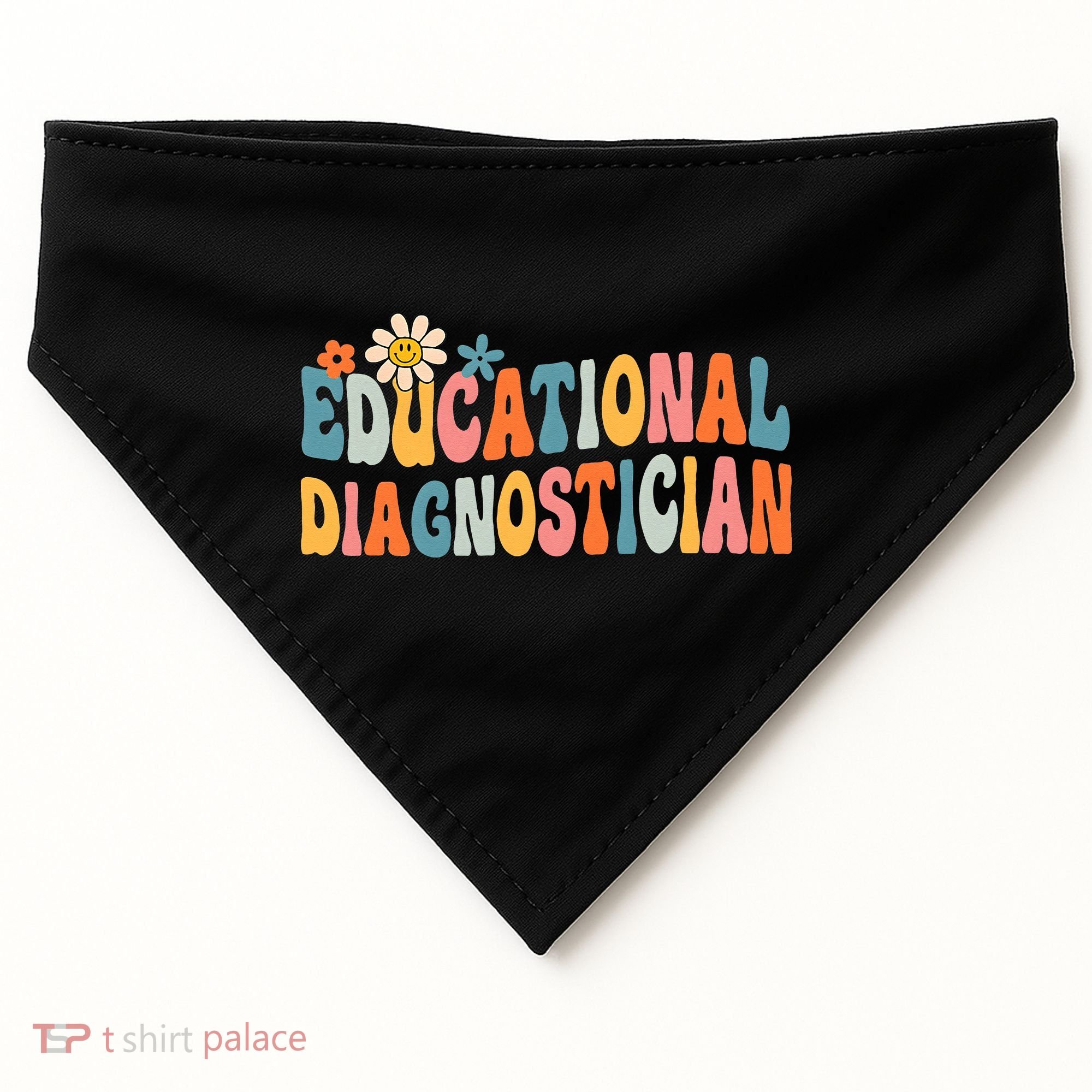 Educational Diagnostician School Psychologist Psych Assessor USA-Made Doggie Bandana