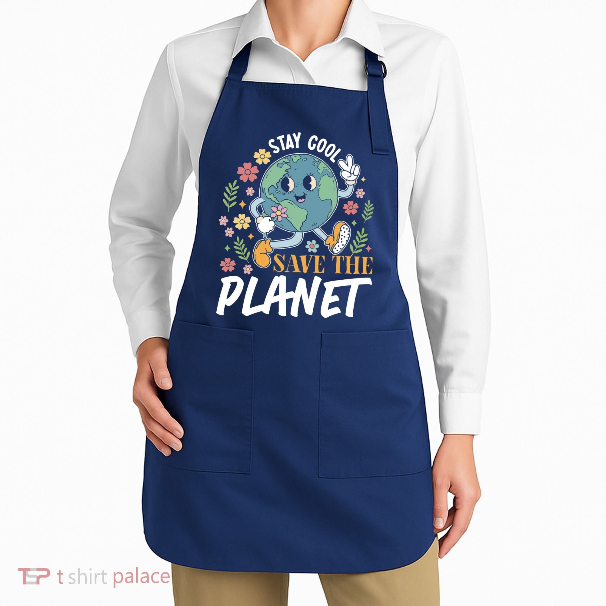 Earth Day Save The Planet Apron