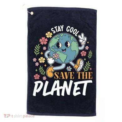 Earth Day Save The Planet Golf Towel