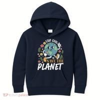 Earth Day Save The Planet Kids Hoodie thumb 0
