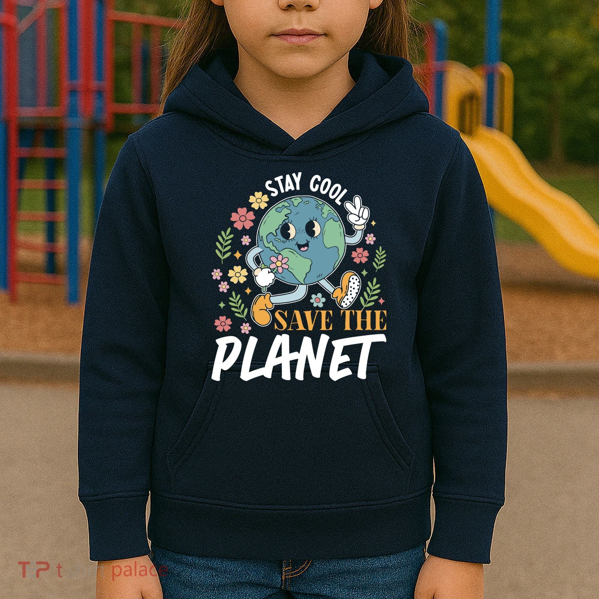Earth Day Save The Planet Kids Hoodie