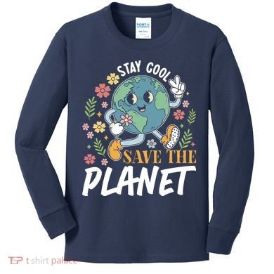 Earth Day Save The Planet Kids Long Sleeve Shirt