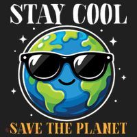 Earth Day Stay Cool Save The Planet Women's Sweatshirt thumb 2