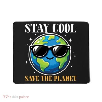 Earth Day Stay Cool Save The Planet Mousepad