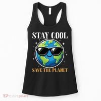 Earth Day Stay Cool Save The Planet Women's Tank Top thumb 0