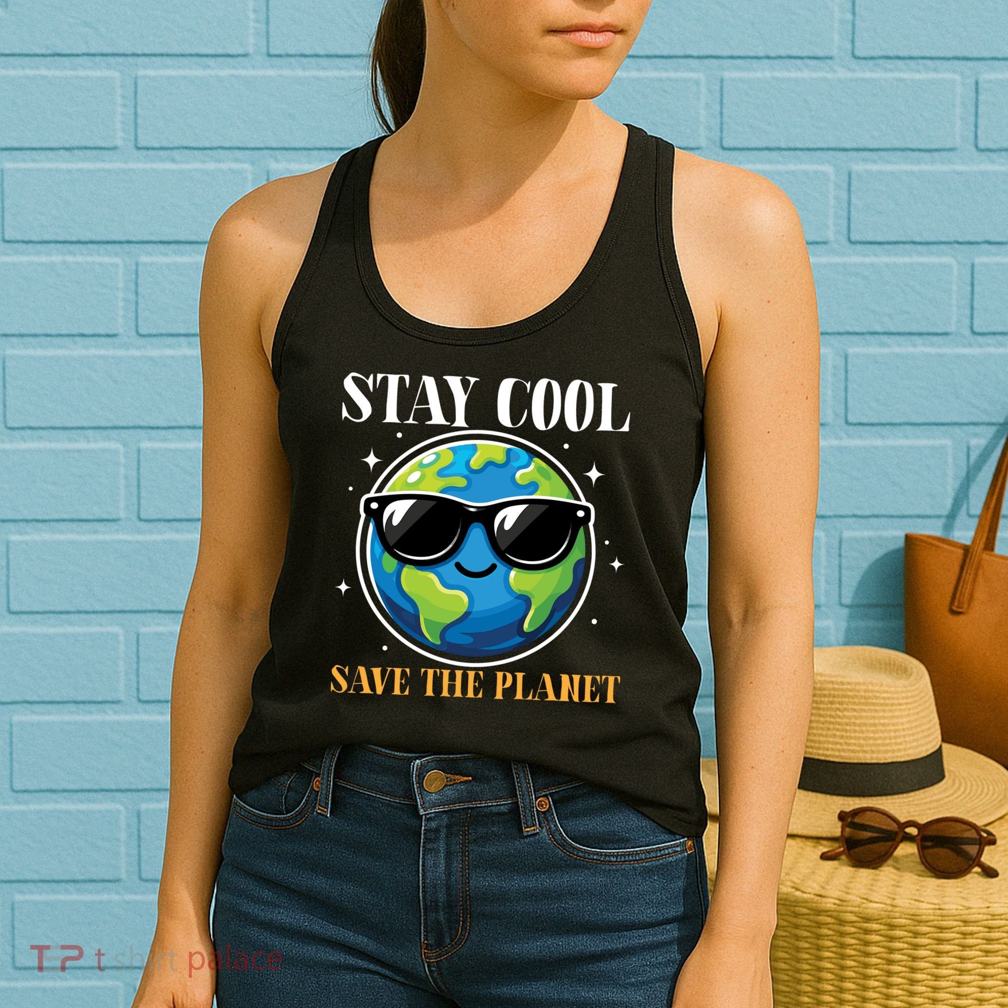 Earth Day Stay Cool Save The Planet Women's Tank Top