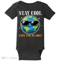 Earth Day Stay Cool Save The Planet Baby Bodysuit thumb 0