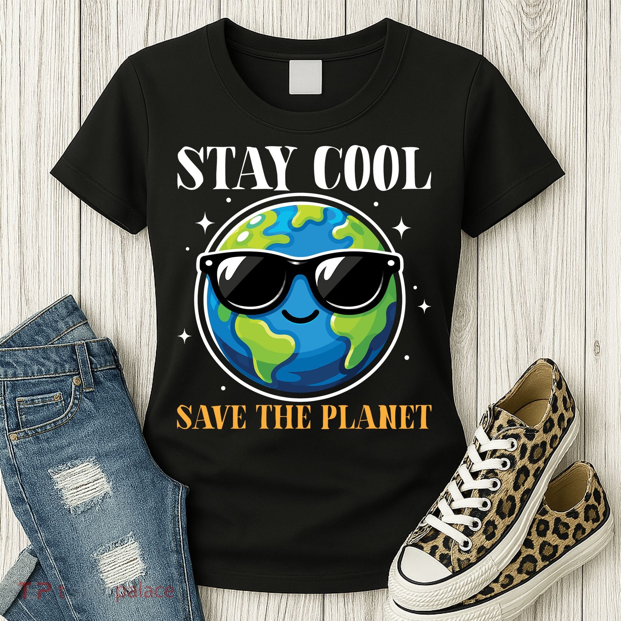 Earth Day Stay Cool Save The Planet Women's T-Shirt