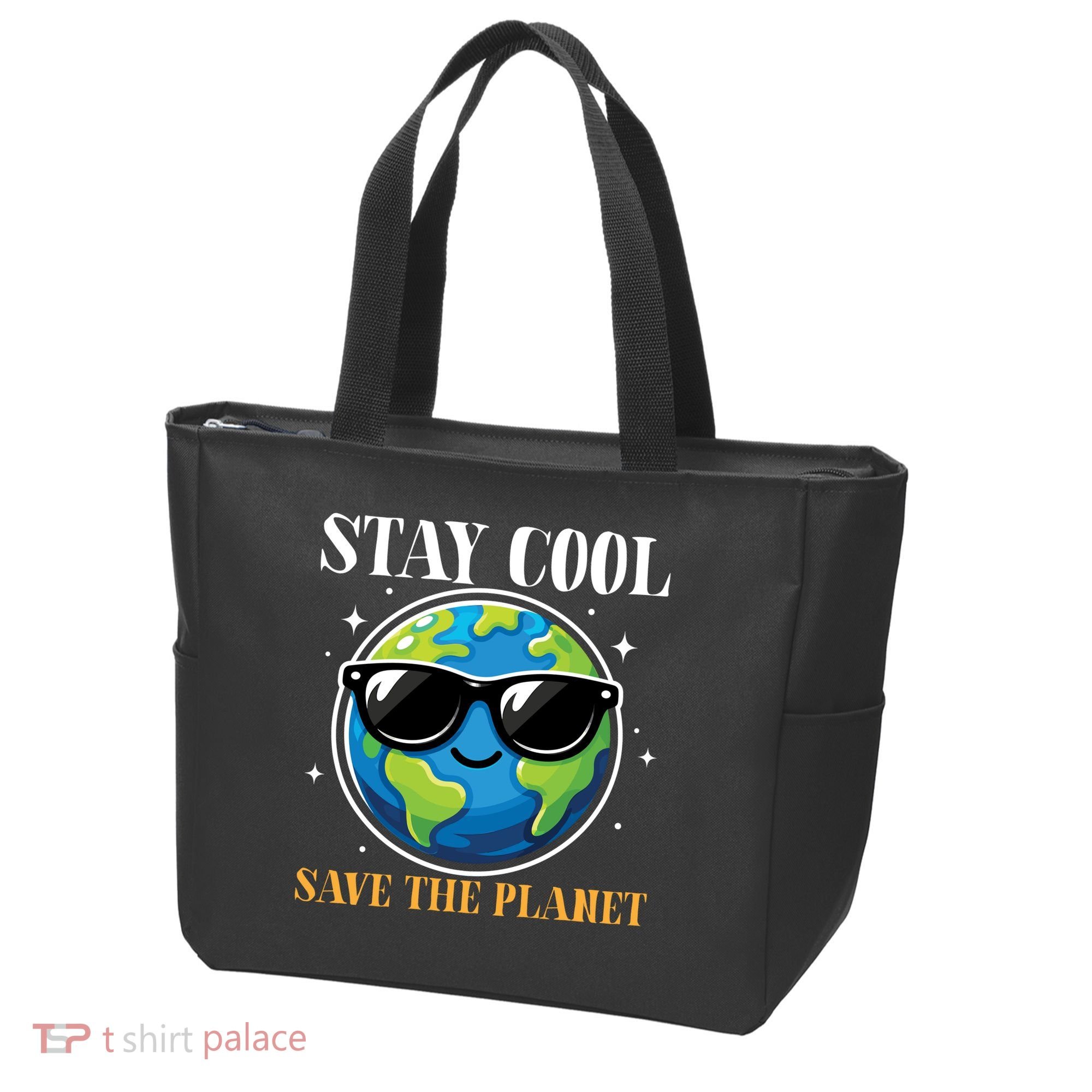 Earth Day Stay Cool Save The Planet Tote Bag