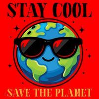 Earth Day Stay Cool Save The Planet Santa Hat thumb 1