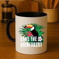 Earth Day Save The Rainforest Coffee Mug thumb 4