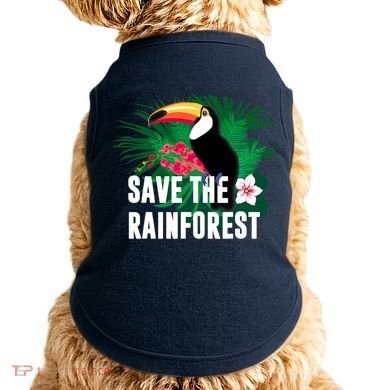 Earth Day Save The Rainforest Doggie Tank