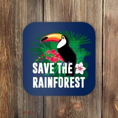 Earth Day Save The Rainforest Coaster