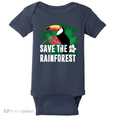 Earth Day Save The Rainforest Baby Bodysuit