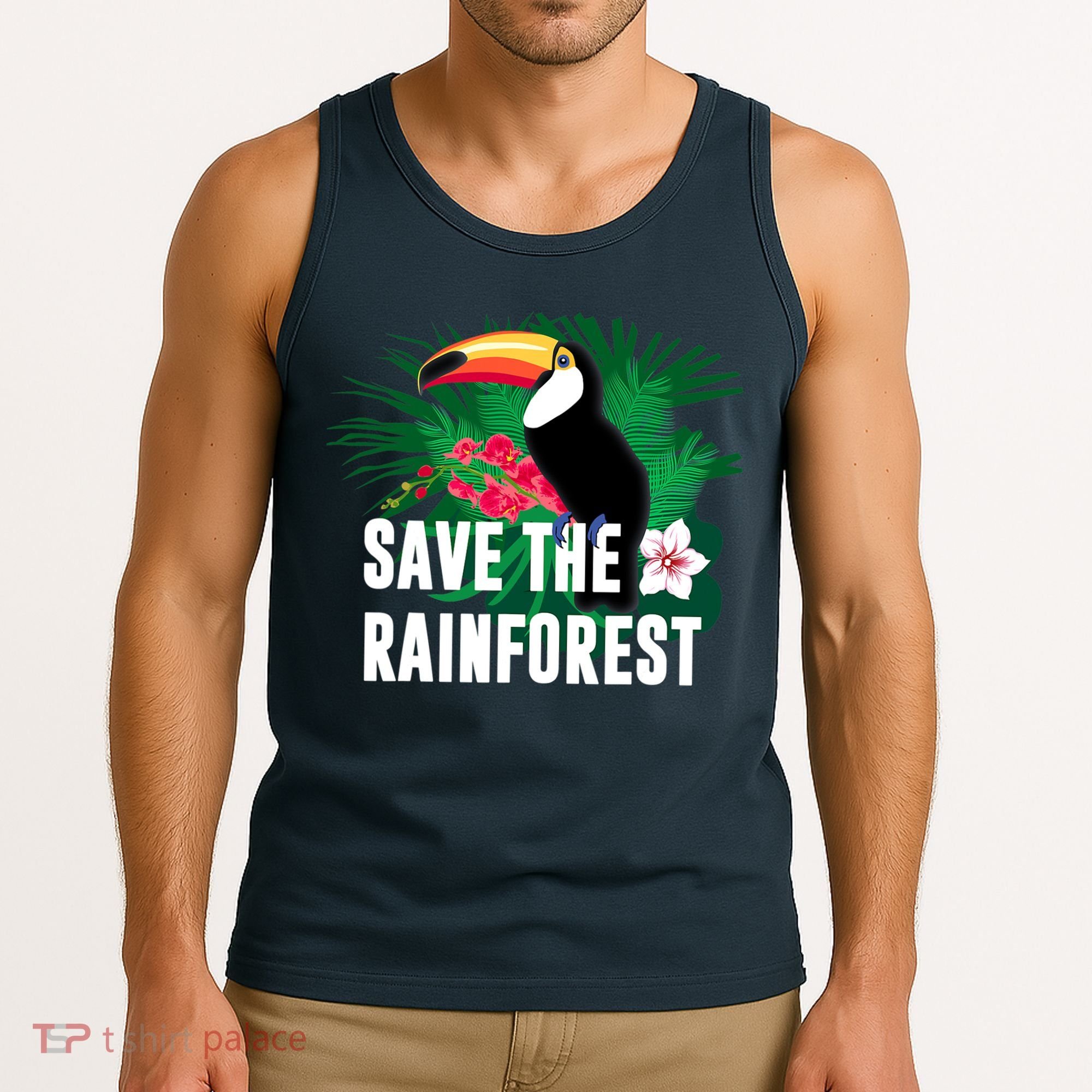 Earth Day Save The Rainforest Tank Top