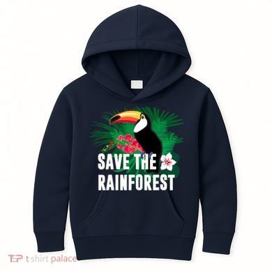 Earth Day Save The Rainforest Kids Hoodie