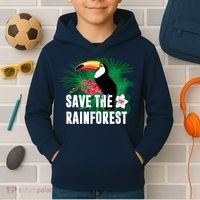 Earth Day Save The Rainforest Kids Hoodie thumb 2
