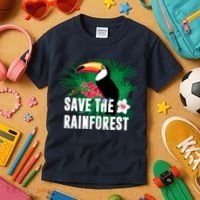 Earth Day Save The Rainforest Kids T-Shirt thumb 3