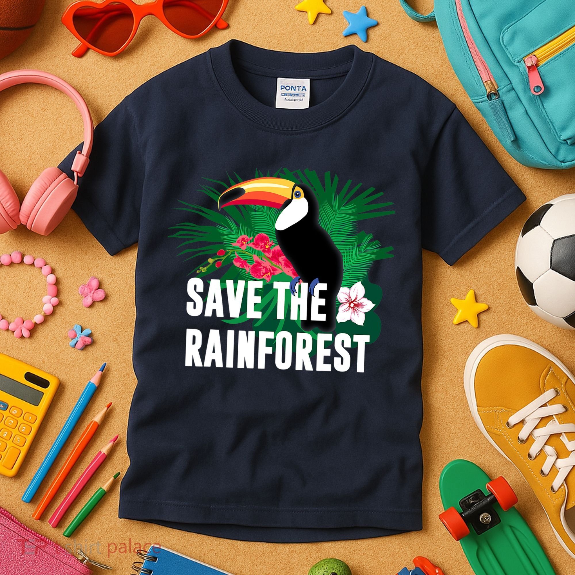 Earth Day Save The Rainforest Kids T-Shirt