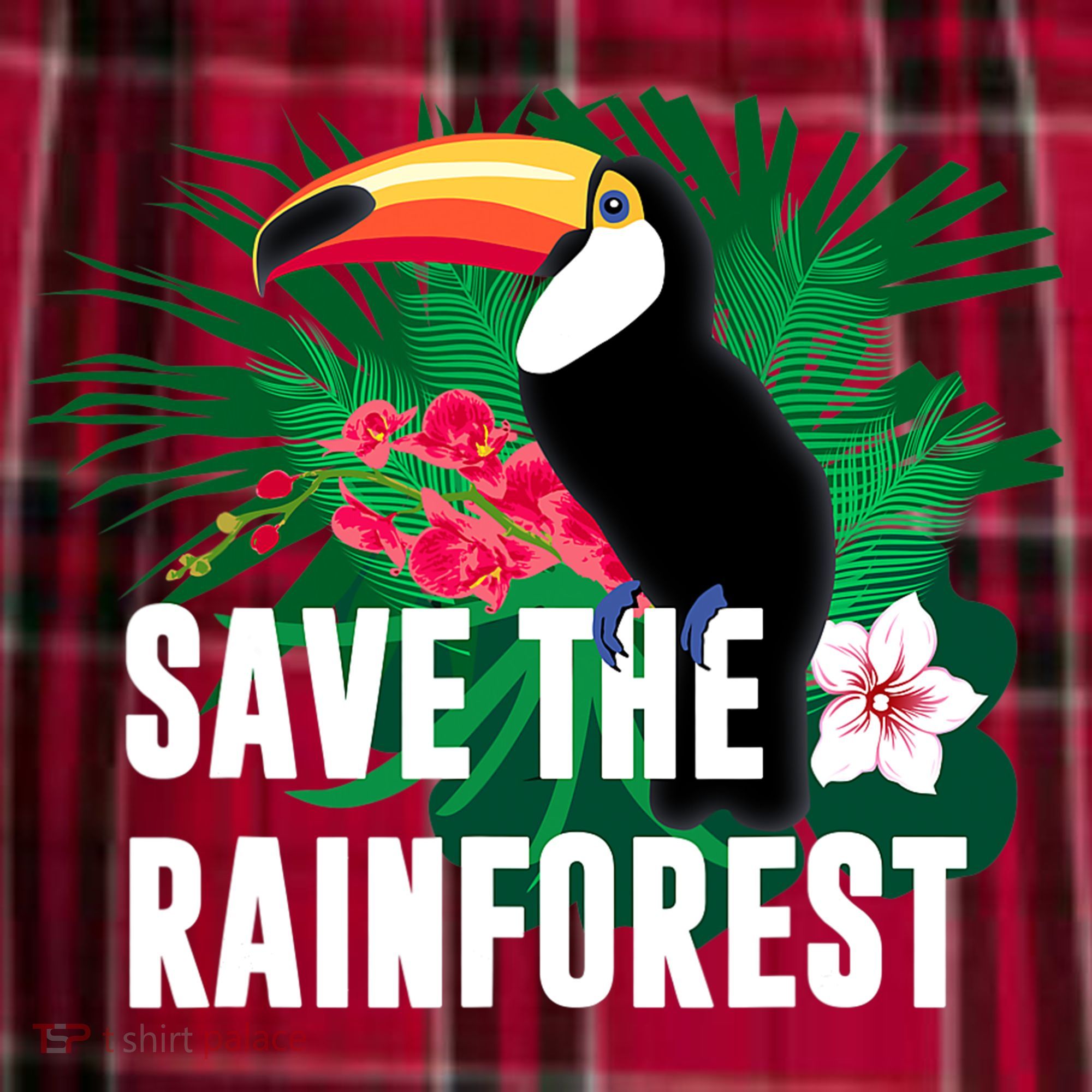 Earth Day Save The Rainforest Women's Flannel Plaid Pajama Pants