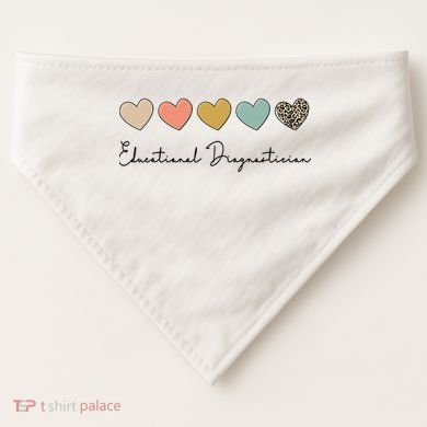 Educational Diagnostician School Psychologist Psychometrist USA-Made Doggie Bandana