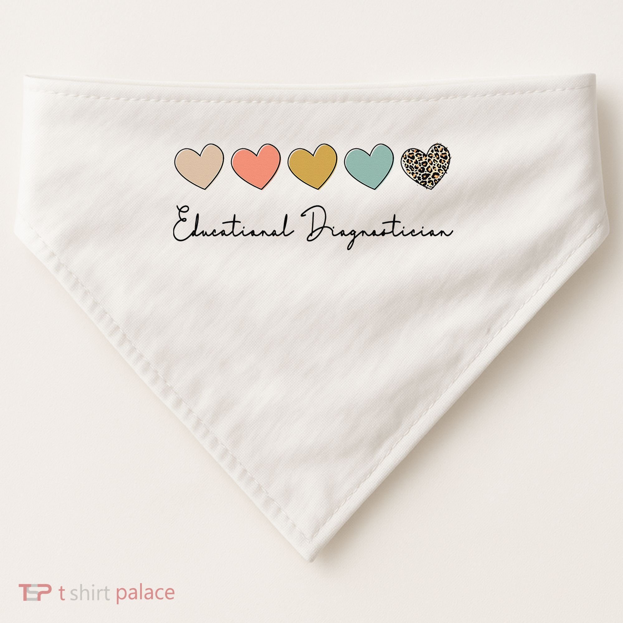 Educational Diagnostician School Psychologist Psychometrist USA-Made Doggie Bandana