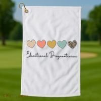 Educational Diagnostician School Psychologist Psychometrist Golf Towel thumb 1