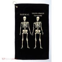 Ehlers Danlos Syndrome Skeletons Zebra Awareness Golf Towel thumb 0