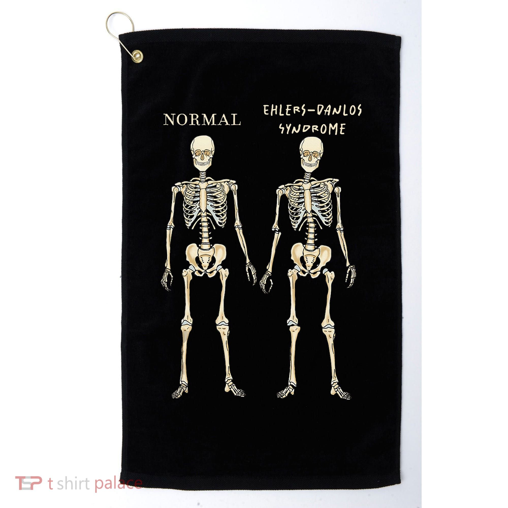 Ehlers Danlos Syndrome Skeletons Zebra Awareness Golf Towel