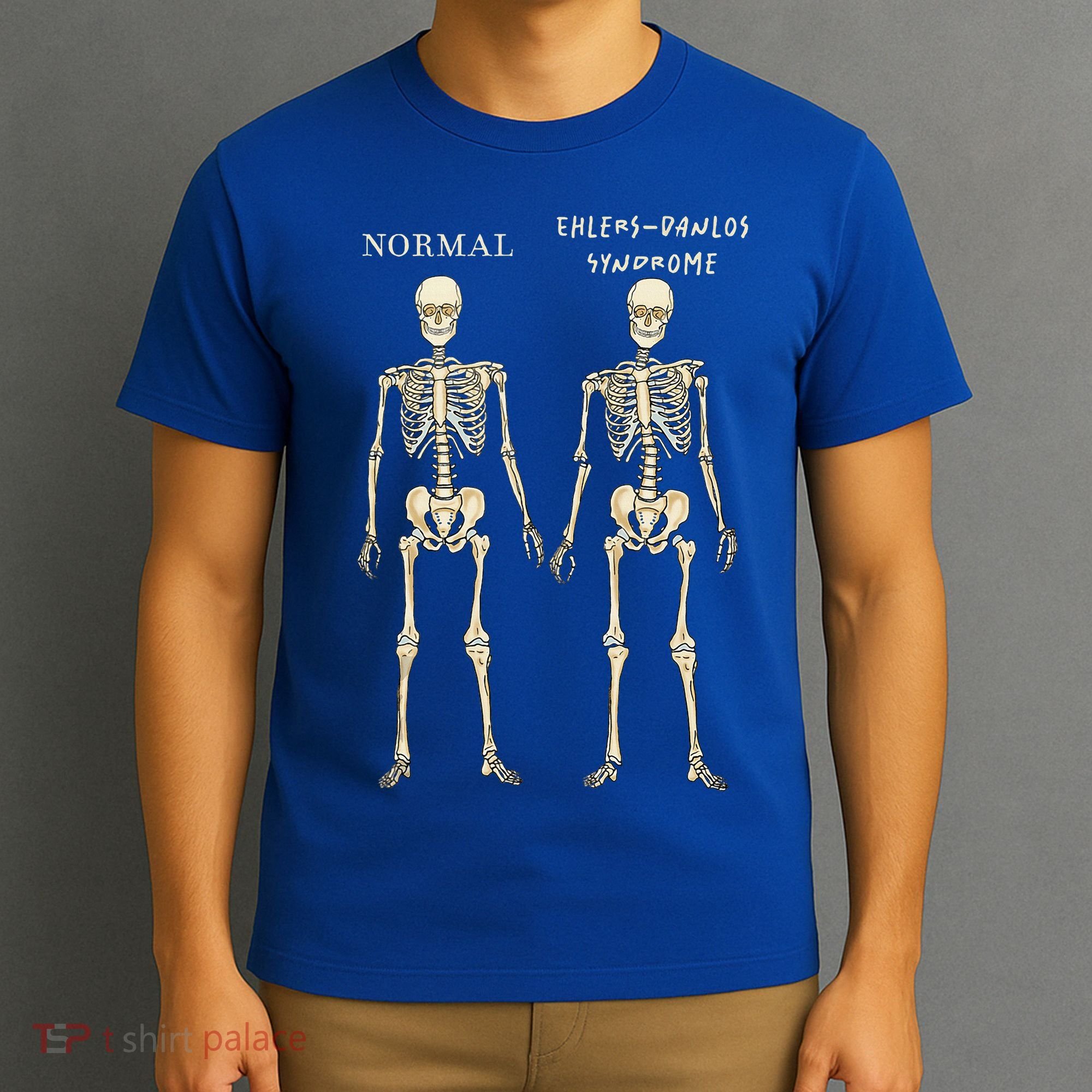 Ehlers Danlos Syndrome Skeletons Zebra Awareness T-Shirt