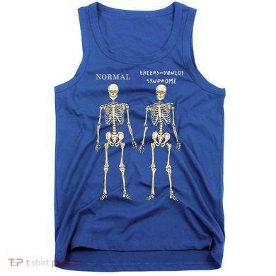 Ehlers Danlos Syndrome Skeletons Zebra Awareness Tank Top
