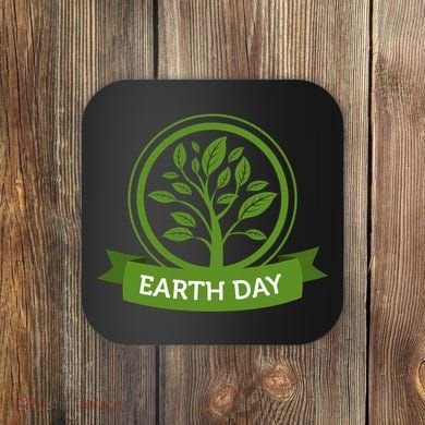 Earth Day Tree Coaster