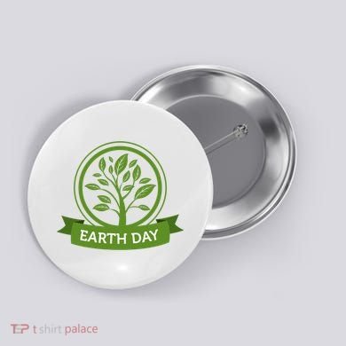 Earth Day Tree Button