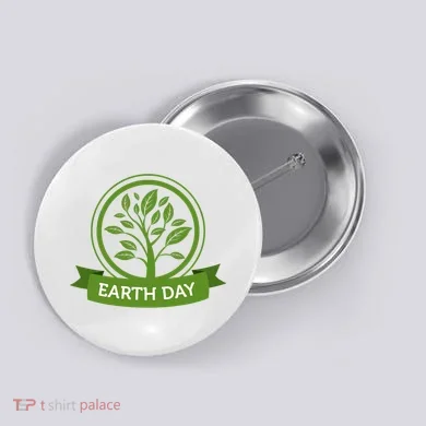 Earth Day Tree Button