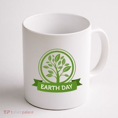 Earth Day Tree Coffee Mug back