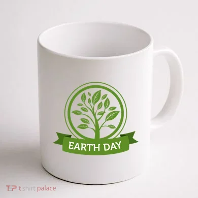 Earth Day Tree Coffee Mug back