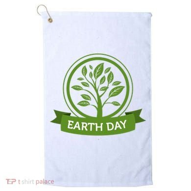 Earth Day Tree Golf Towel