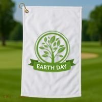 Earth Day Tree Golf Towel thumb 1