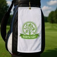 Earth Day Tree Golf Towel thumb 2