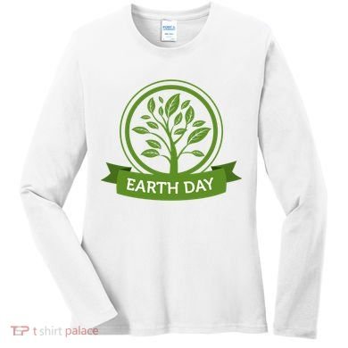Earth Day Tree Women's Long Sleeve Shirt