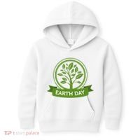 Earth Day Tree Kids Hoodie thumb 0