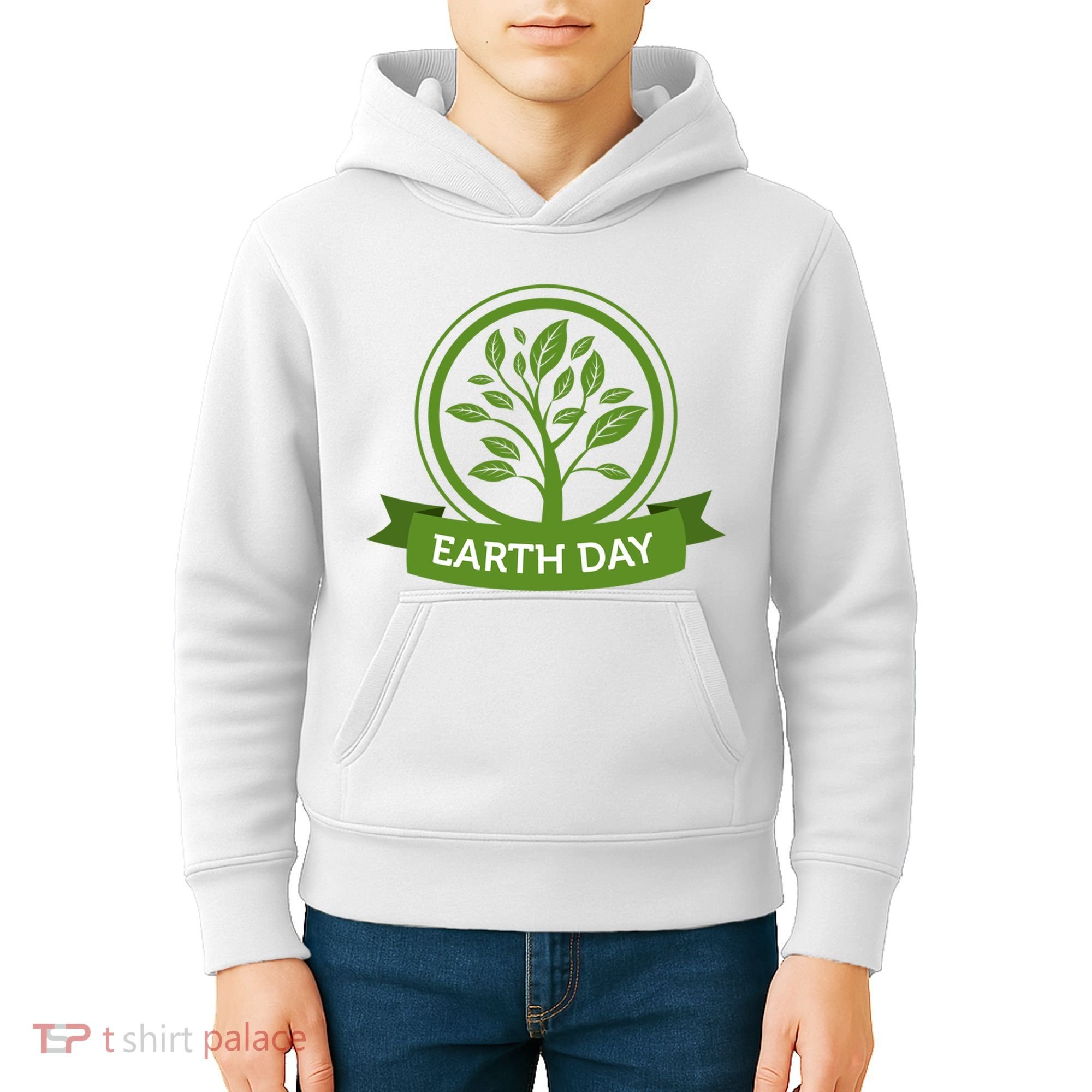 Earth Day Tree Kids Hoodie