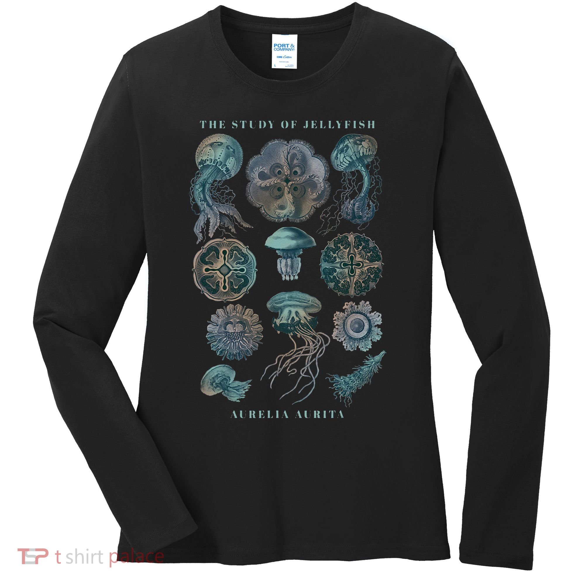 Earth Day The Study Of Jellyfish Women's Long Sleeve Shirt